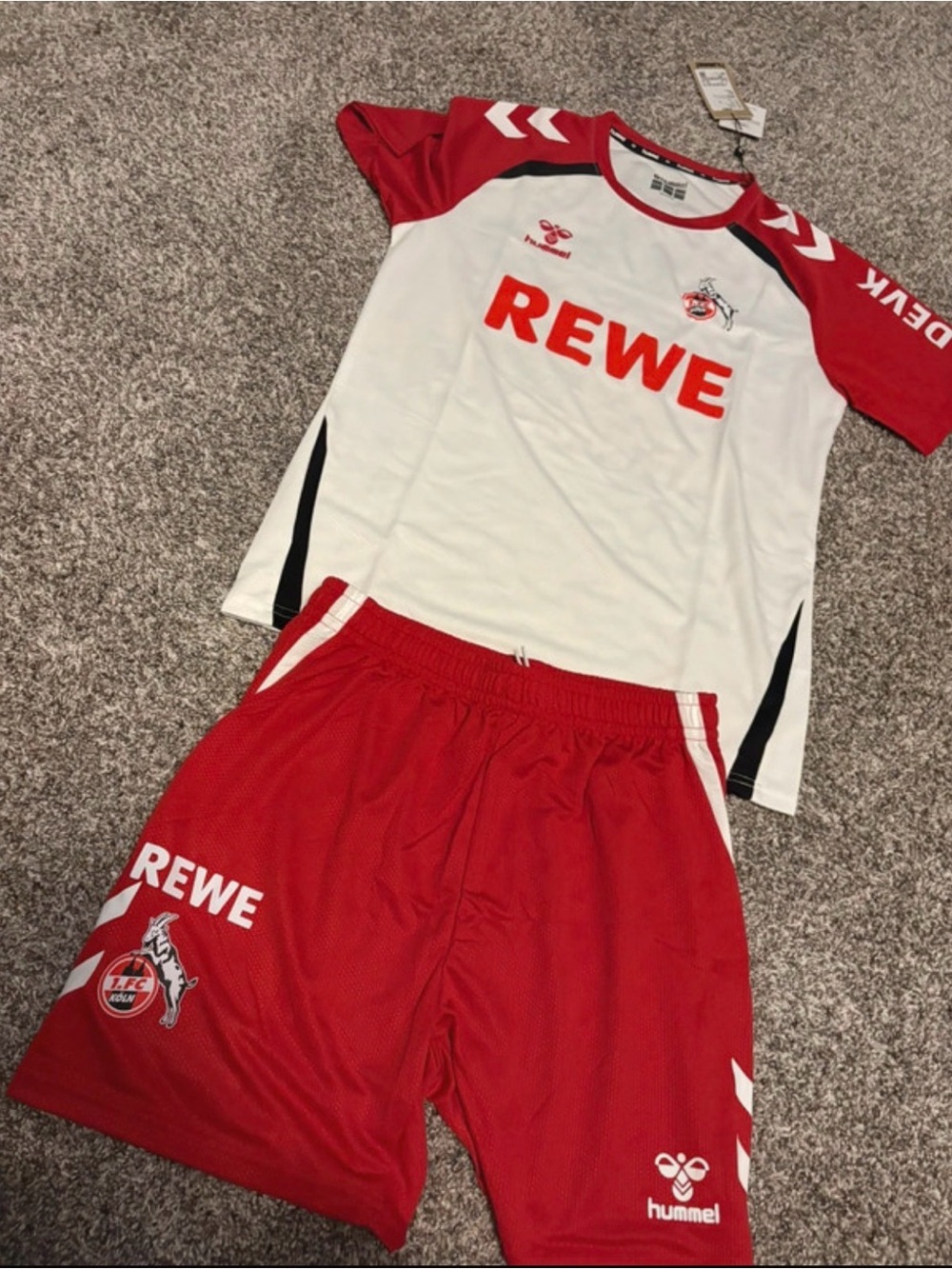 Hummel Fc Koln training suit Sz S (fits M) Soccer football shirt Germany